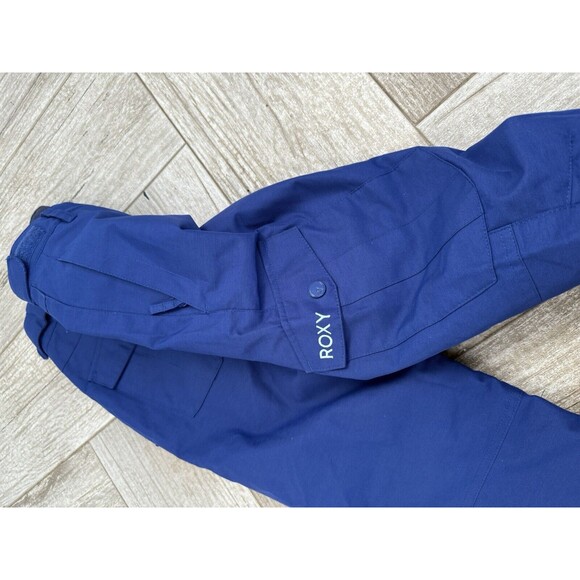 Roxy Backyard Insulated Snowboard Pant Girls Mazarine Blue Size 10 Medium - Picture 8 of 9